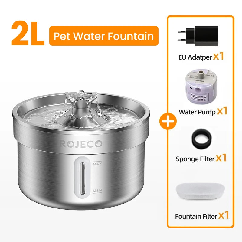 CowLost | dog-diaper-pads-liners-rojeco-stainless-steel-automatic-pet-drinking-fountain |7