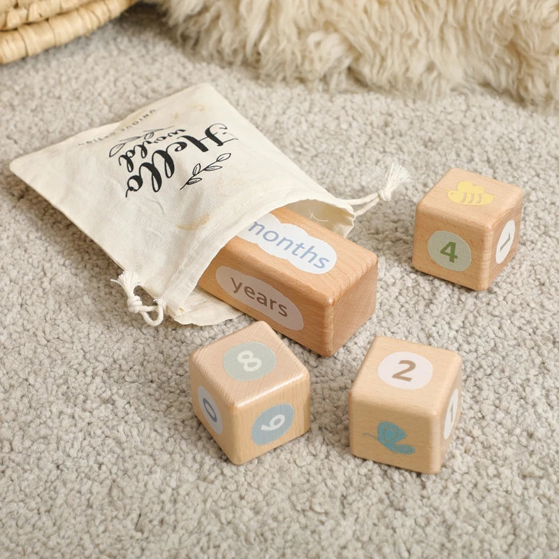 CowLost | baby-transport-accessories-baby-monthly-milestone-blocks-photo-prop-set-unisex-age-signs |15