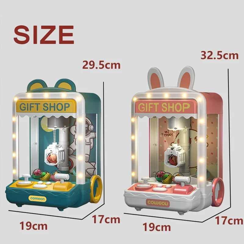 Cartoon Automatic Mini Claw Machine Toy for Kids Play Gift