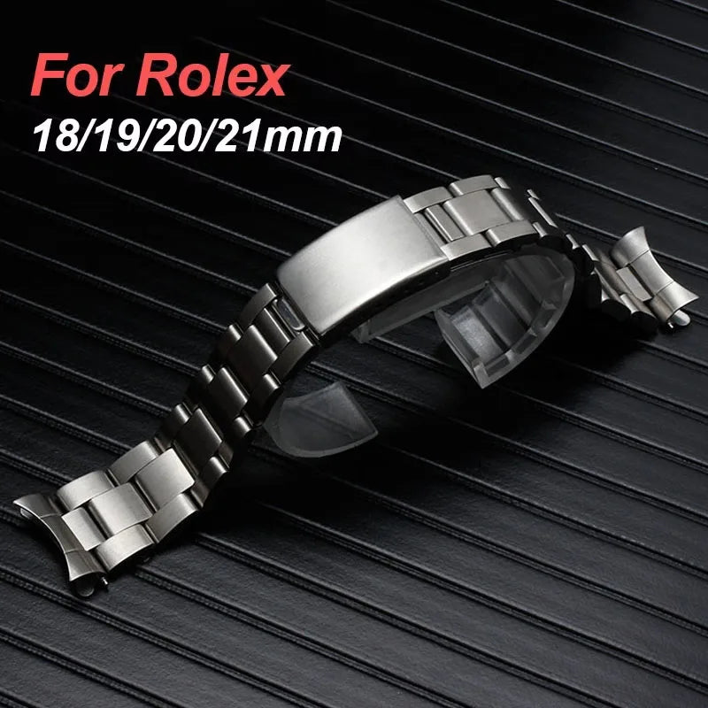 CowLost | product_id-stainless-steel-rolex-watchband-18-21mm-sport-metal-oyster-bracelet-replacement |1