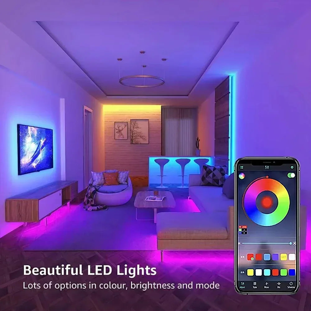 CowLost | light-ropes-strings-product_id-1-30m-5v-usb-bluetooth-rgb-led-strip-light-smd-5050-app-control-for-tv-background |18