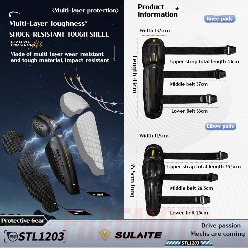 CowLost | ce-level-2-motorcycle-knee-and-shin-guards-pads |6