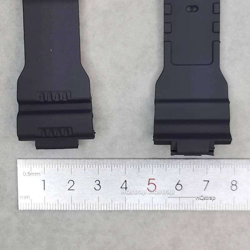 Black Silicone PU Watchband for GW-7900B G-7900SL GR-7900NV G7900 Series 16x28mm Bracelet