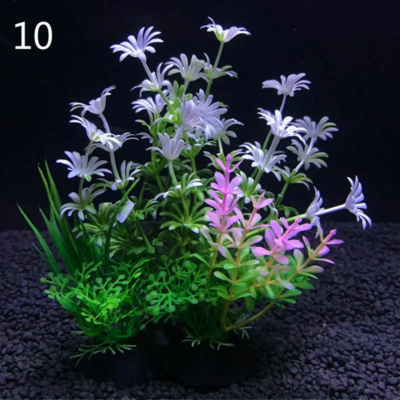 12 Kinds Artificial Aquarium Decor Plants