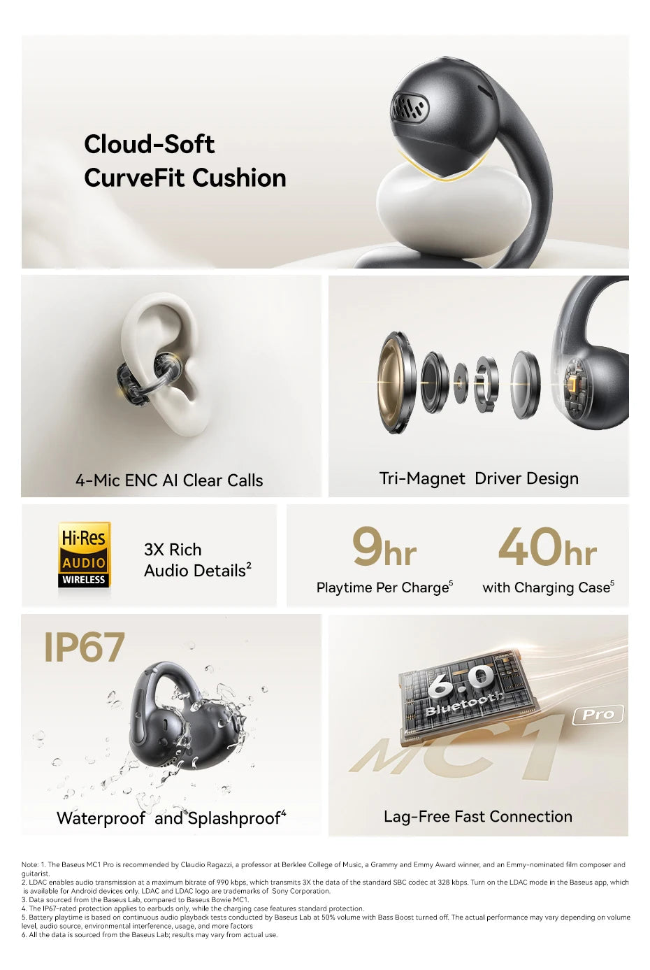 CowLost | baseus-mc1-pro-ear-clip-wireless-earphones-bluetooth-6-0 |9