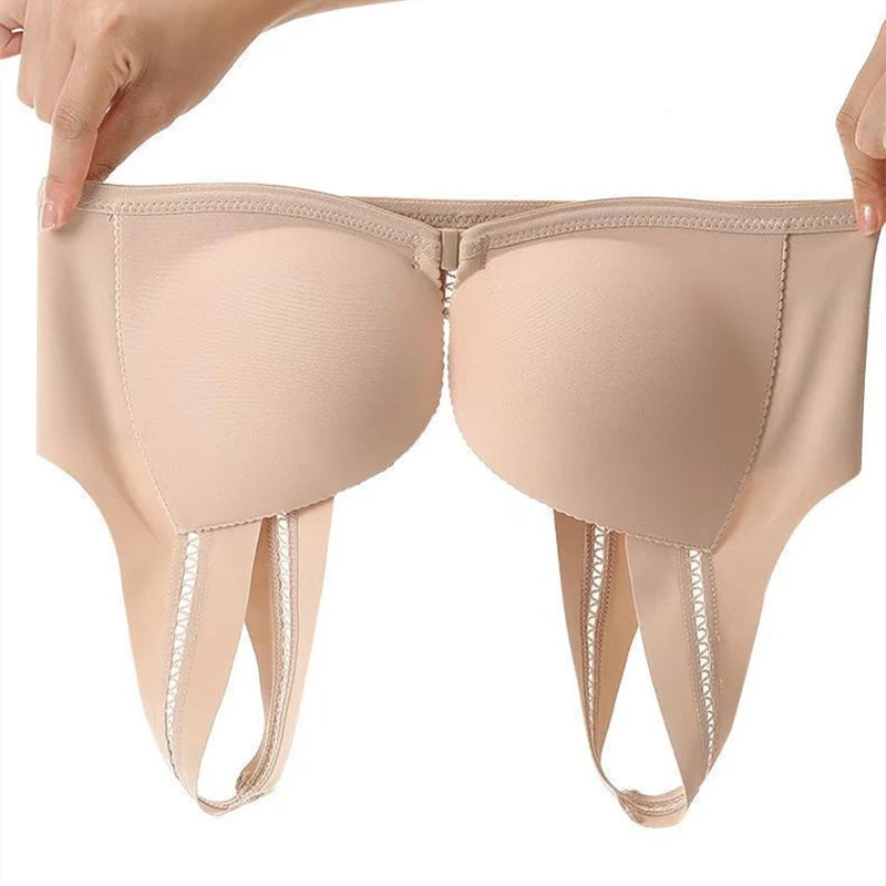 CowLost | product_id-front-button-seamless-adjustable-wire-free-push-up-bra-for-small-breasts-anti-sagging-support |4