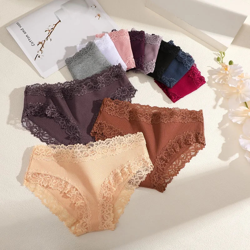 CowLost | activewear-pants-3pcs-women-cotton-seamless-low-waist-panties-set |9
