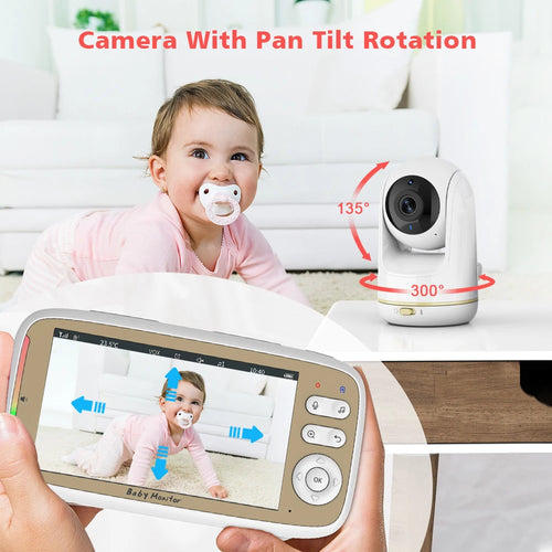 CowLost | 5-wireless-baby-monitor-3x-zoom-ptz-camera-feelbaby-app-and-full-color-ips-lcd-monitor-dual-control-security-camera-babysitter |2