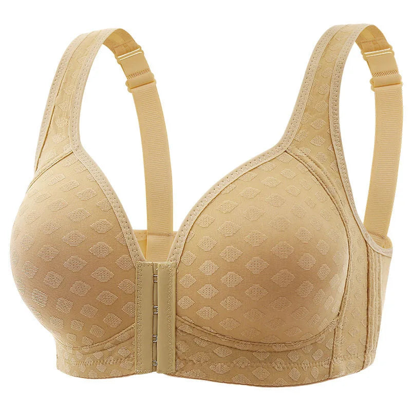 CowLost | product_id-fallsweet-plus-size-plaid-seamless-wireless-front-closure-push-up-bra |20