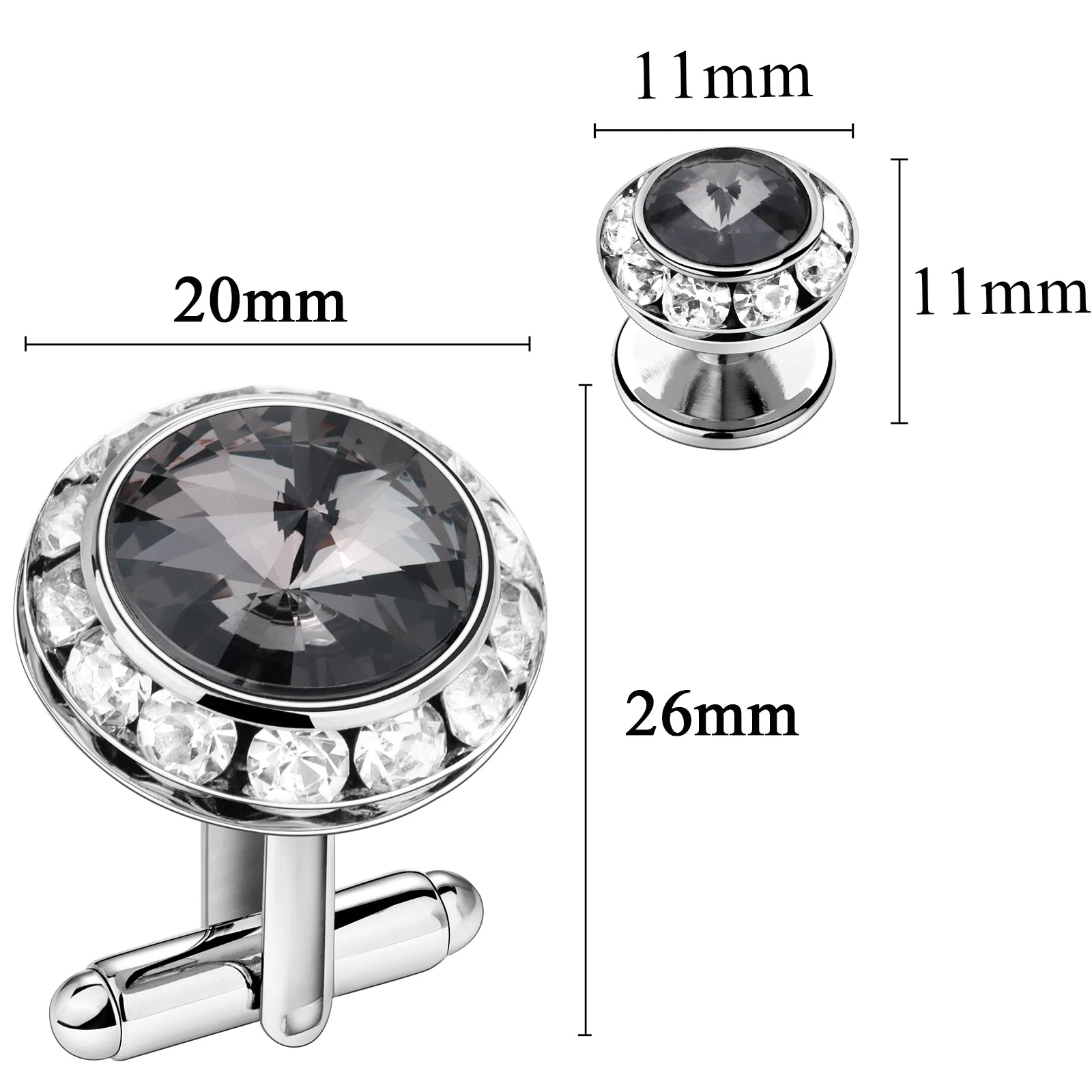 CowLost | clothing-accessories-hawson-royal-blue-gemstone-cufflinks-tuxedo-studs-set-for-men-formal-wear |2