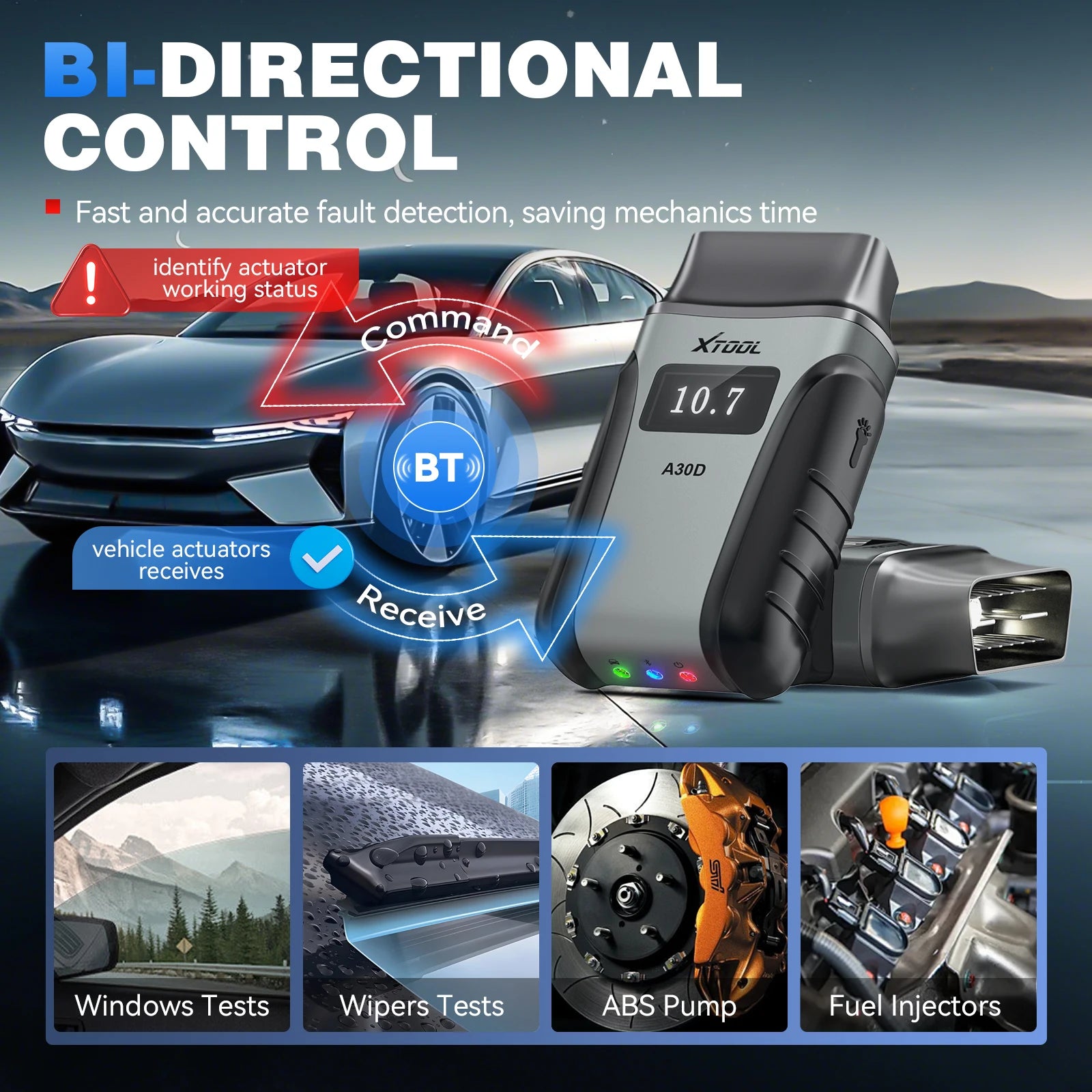 CowLost | xtool-anyscan-a30d-car-diagnostic-tools-bi-directional-obd2-scanner-a30d-v2-0-can-fd-fca-19-services |6