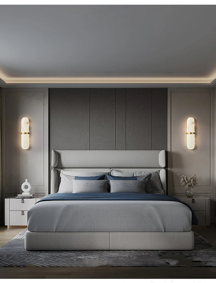 CowLost | product_id-semicylinder-12w-led-marble-effect-wall-sconce-for-living-dining-bathroom-hallway |10