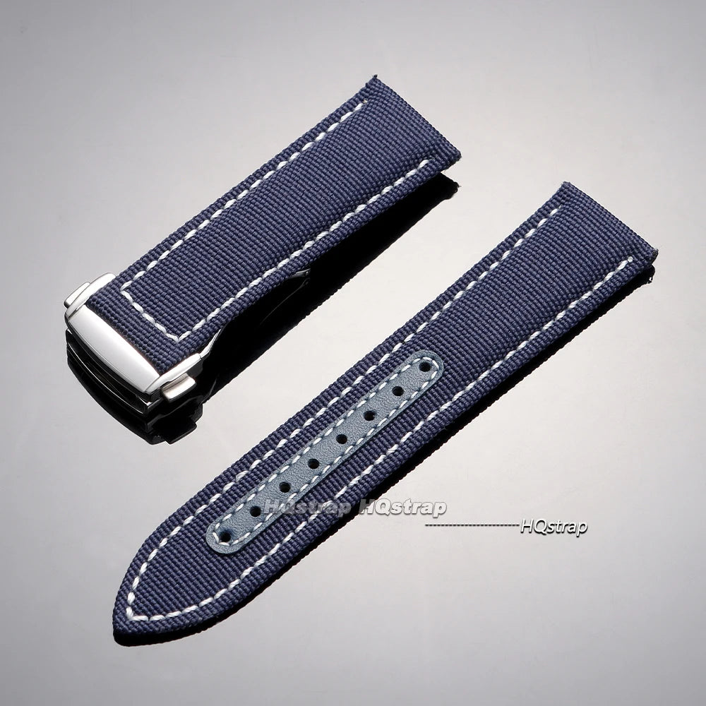 CowLost | product_id-nylon-canvas-watchband-20mm-22mm-for-omega-seamaster-300-with-folding-buckle |14