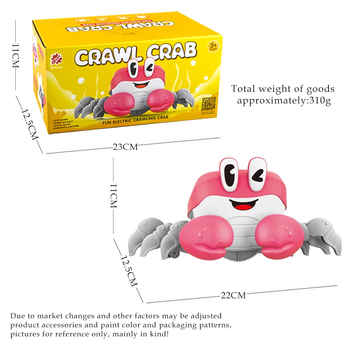 CowLost | product_id-electric-musical-dancing-cartoon-crab-toy-for-kids-interactive-gift |6