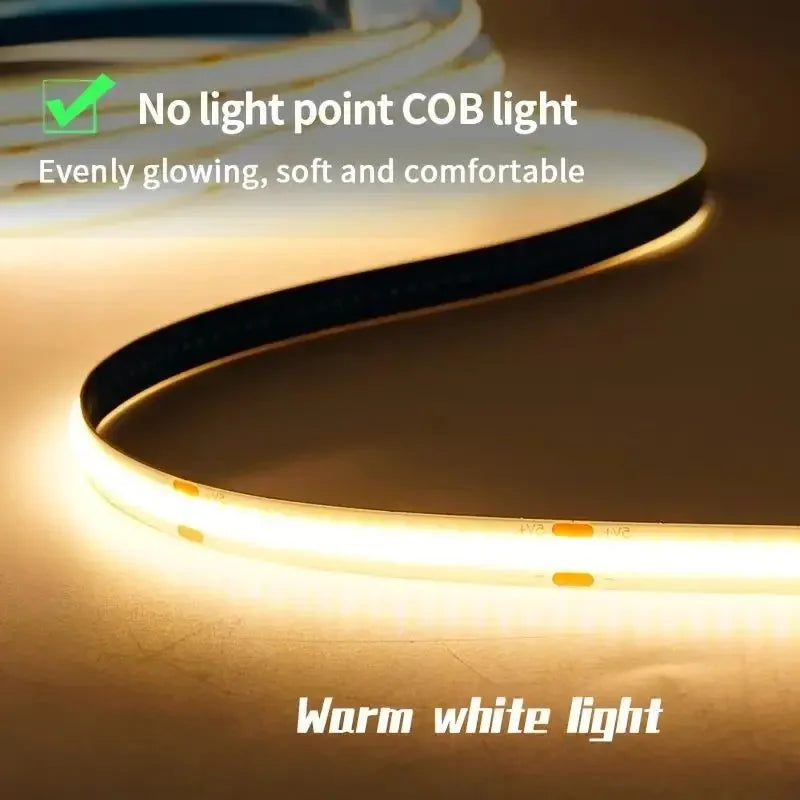 CowLost | light-ropes-strings-product_id-usb-5v-cob-led-strip-light-1-5m-320-leds-m-touch-sensor-dimmable-tv-mirror-backlight-flexible-tape-lamp |8