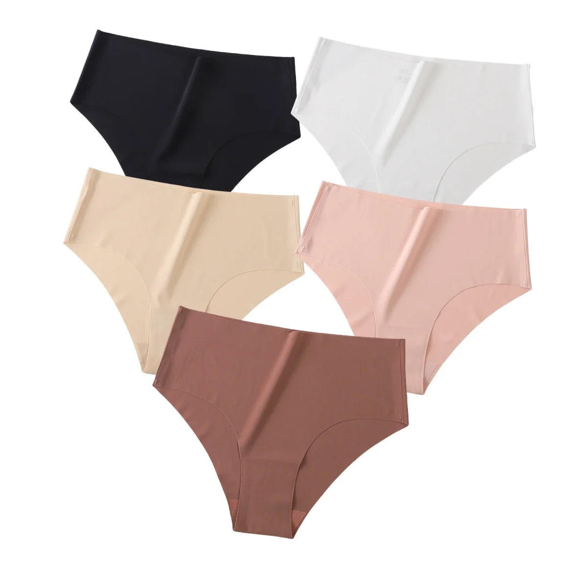 CowLost | product_id-5pcs-women-high-waist-seamless-breathable-briefs-xs-xl-pack |17