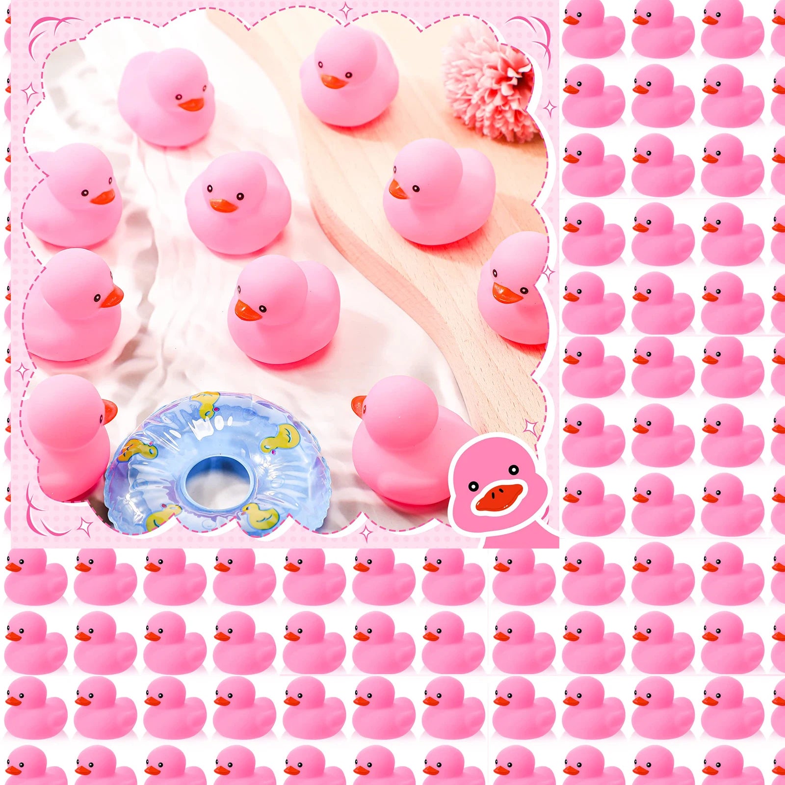 CowLost | product_id-10-200-pink-squeaky-rubber-ducks-for-party-favors-class-prizes-car-decor |1