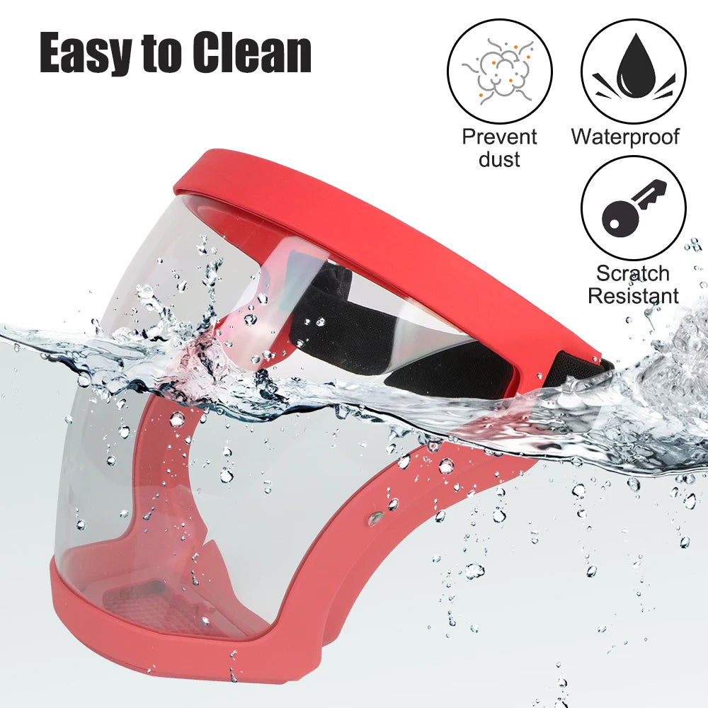 CowLost | kitchen-tool-full-face-shield-oil-splash-proof-mask-motorcycle-bicycle-cycling-dusting-mask-protection-face-cover-with-filters |4