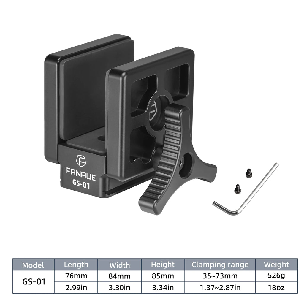 CowLost | hunting-product_id-fanaue-gs-01-saddle-mount-rifle-clamp-adapter-with-arca-swiss-qr-plate-for-hunting-tripods |7