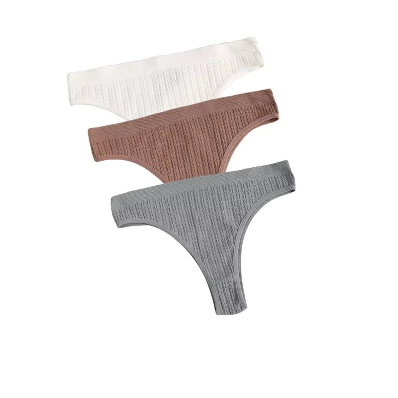 CowLost | product_id-3pcs-seamless-low-waist-women-s-stretch-briefs-solid-color-panties |23