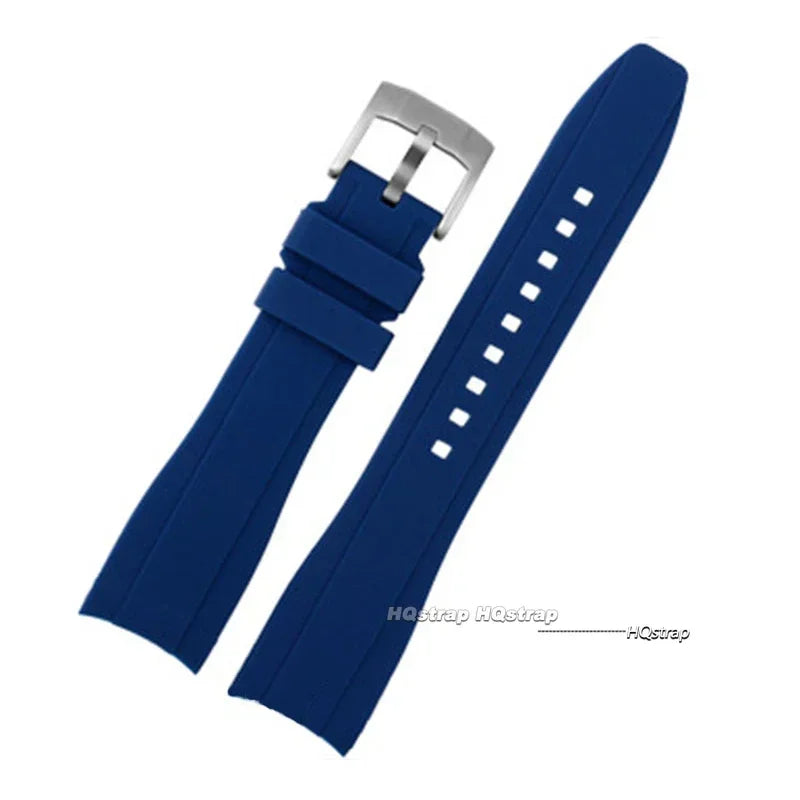 CowLost | product_id-curved-end-waterproof-silicone-rubber-watch-strap-for-citizen-swatch-rolex-20mm-22mm |24