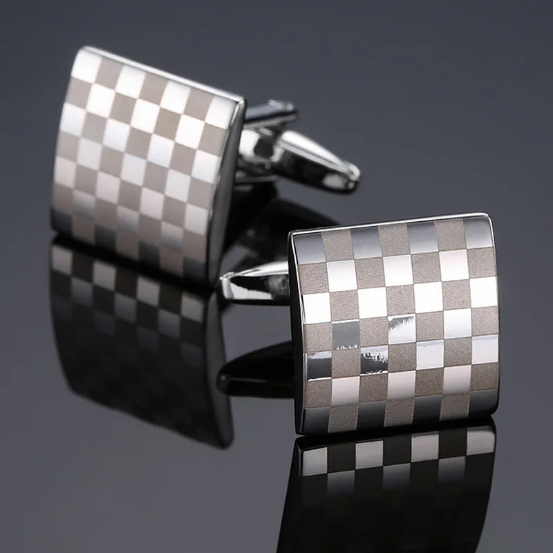 CowLost | cufflinks-for-men-luxury-silvery-cuffs-retro-metal |8