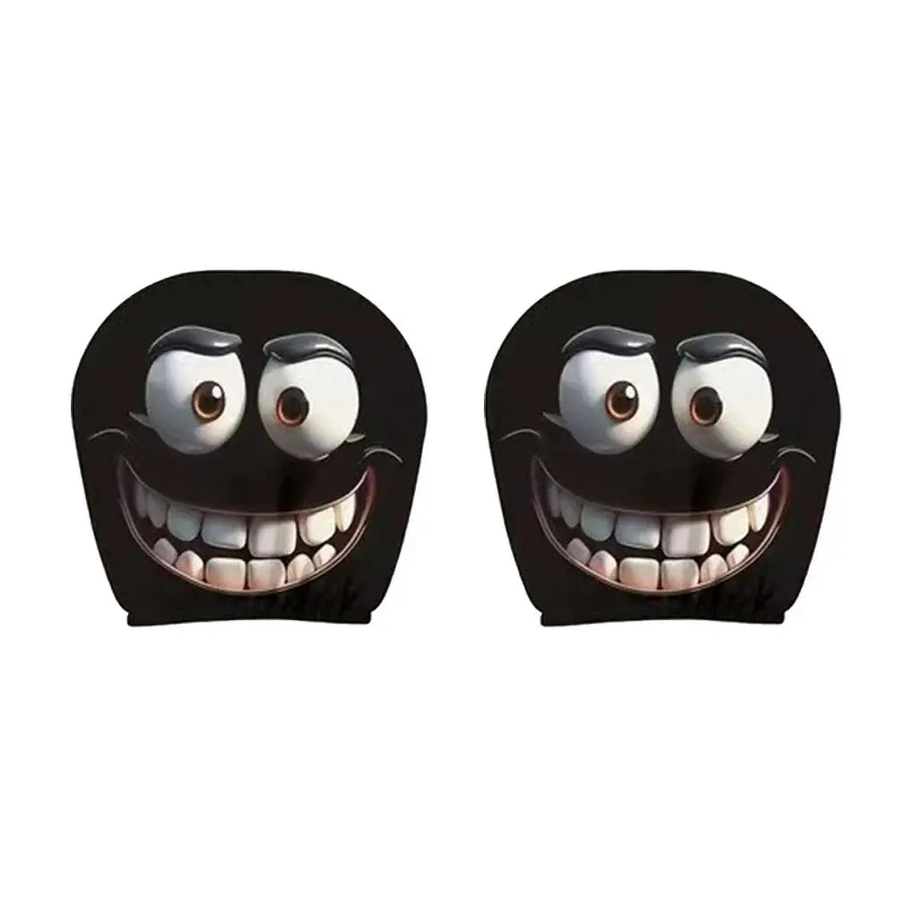 CowLost | car-seat-covers-product_id-2pcs-smiley-face-car-pillowcases-soft-washable-headrest-cushion-covers-polyester |18
