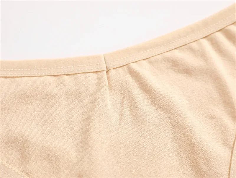 CowLost | activewear-pants-5pcs-women-cotton-solid-color-g-string-panties-set |12