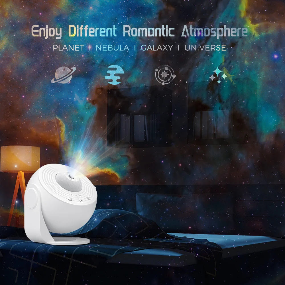 Mexllex HD Starry Sky Globe LED Galaxy Projection Night Light for Bedroom Party Gift