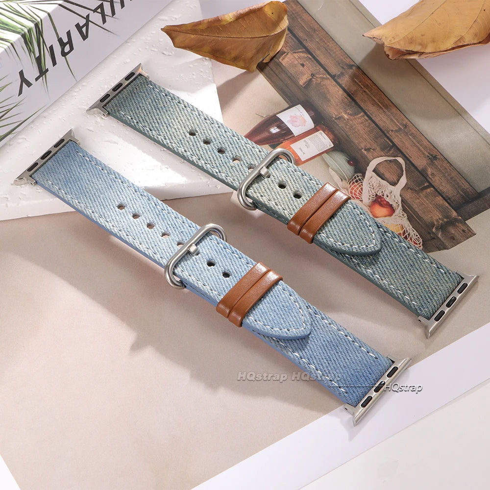 CowLost | denim-product_id-leather-strap-for-apple-watch-38-49mm-sailcloth-denim-band-compatible-with-series-5-10-se |3