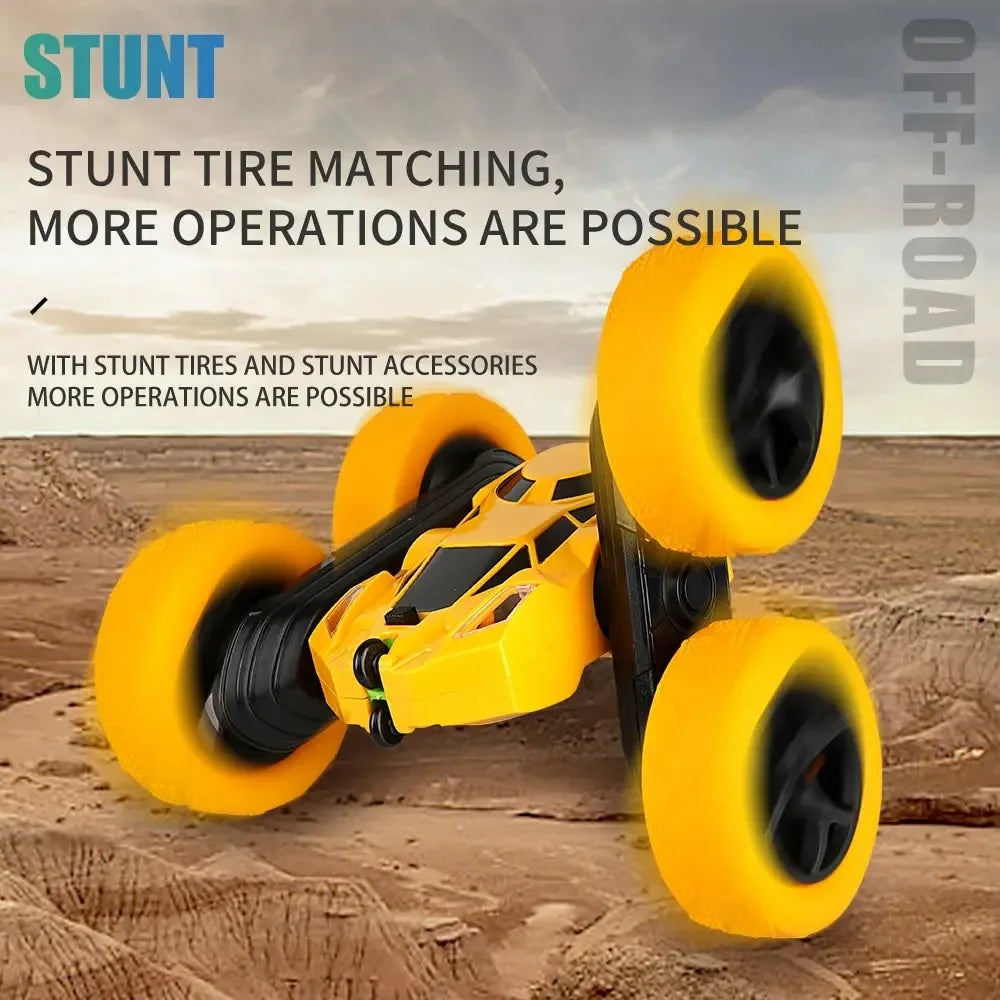CowLost | rc-stunt-car-children-double-sided-flip-2-4g-remote-control-360-deree-rotation-off-road-drift-rc-car-gifts-for-kids-adults-boys |4