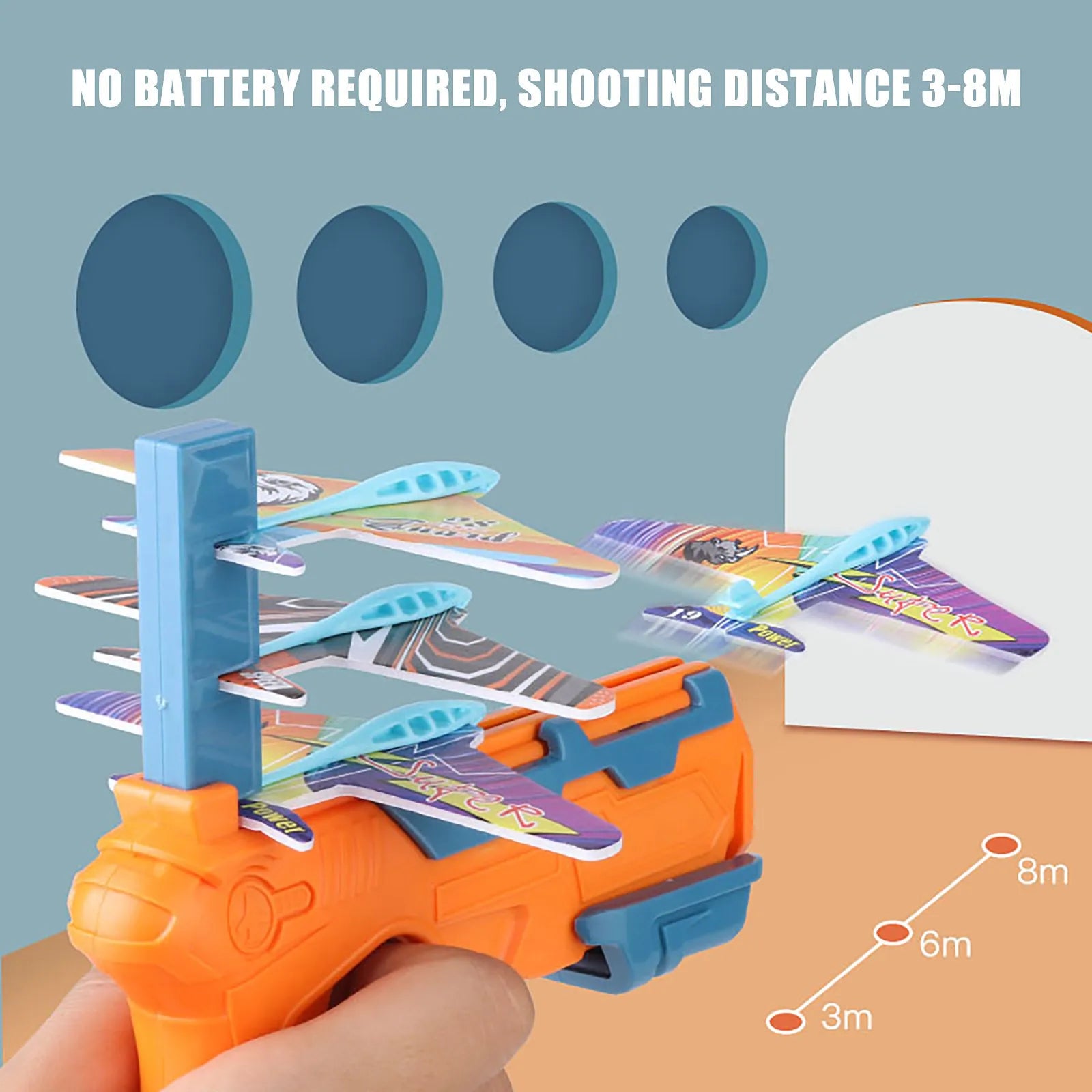 CowLost | airplane-launcher-bubble-catapult-with-6-small-plane-toys-shooting-game-gift-for-kids |4