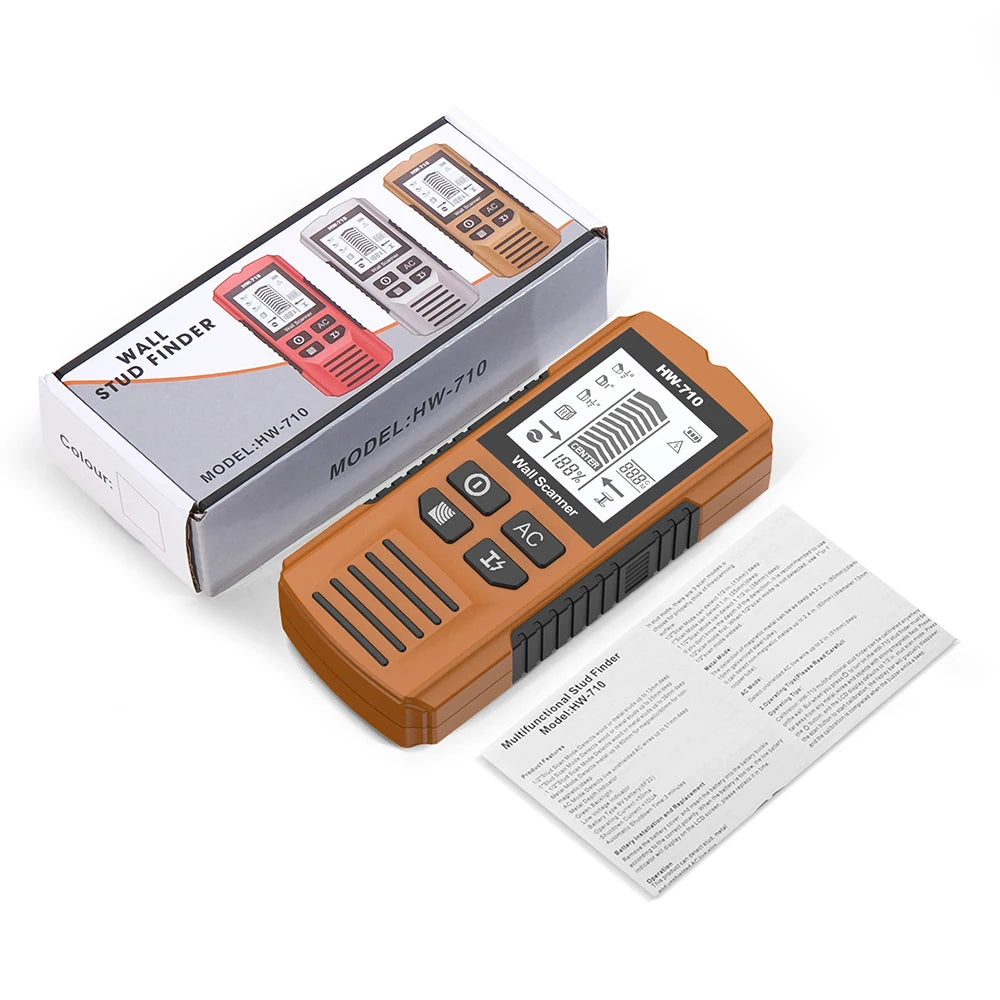 Multifunctional Handheld Wall Stud Finder Metal Detector with LCD for Home Use