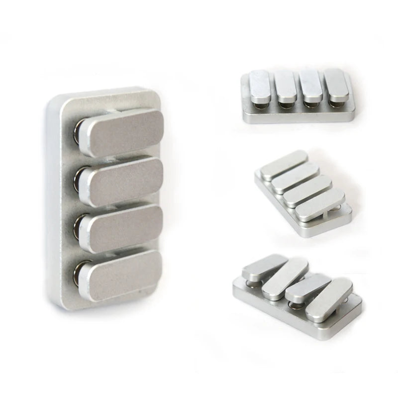 CowLost | product_id-aluminum-alloy-four-button-edc-seesaw-card-pusher-metal-fidget-toy |4