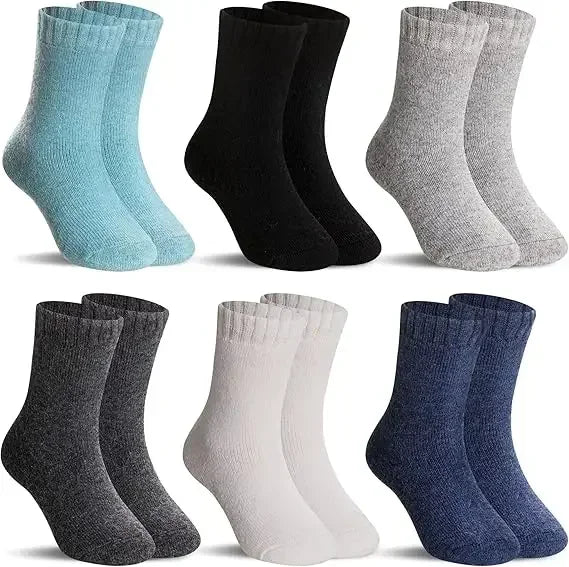 CowLost | uncategorized-kids-winter-merino-wool-hiking-socks-thick-crew-3-pack |3