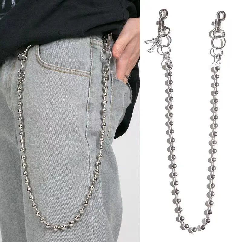 CowLost | vintage-punk-metal-beads-pant-waist-chain-for-men-women |1