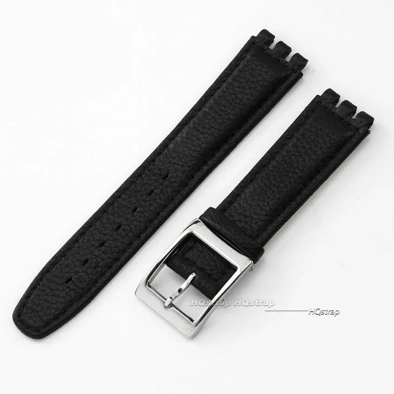 CowLost | product_id-17mm-genuine-leather-waterproof-sport-replacement-strap-for-swatch-watch |9
