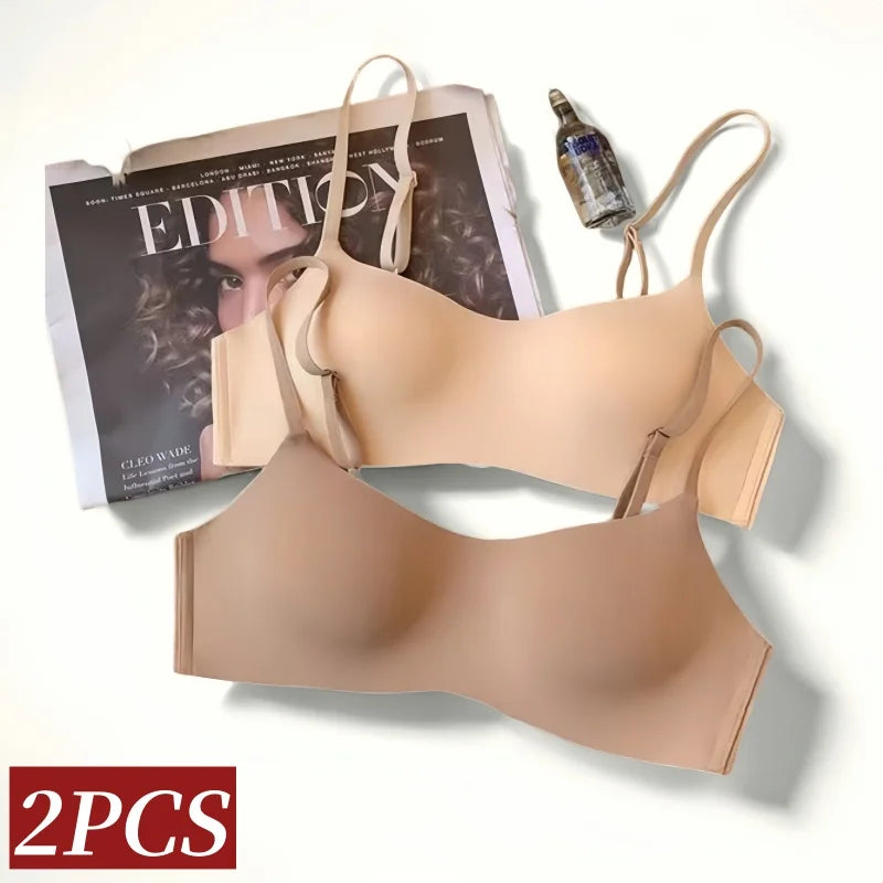CowLost | product_id-2pcs-seamless-wireless-1-2-cup-soft-padded-bras-for-women |2