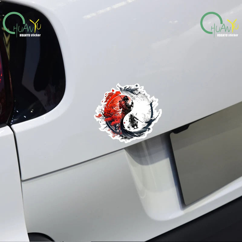 CowLost | reflective-car-sticker-knight-errant-warrior |2