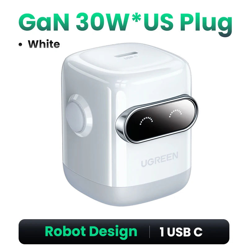 CowLost | ugreen-30w-gan-charger-2nd-gen-robot-qc4-0-3-0-pps-pd3-0-fast-charger |26