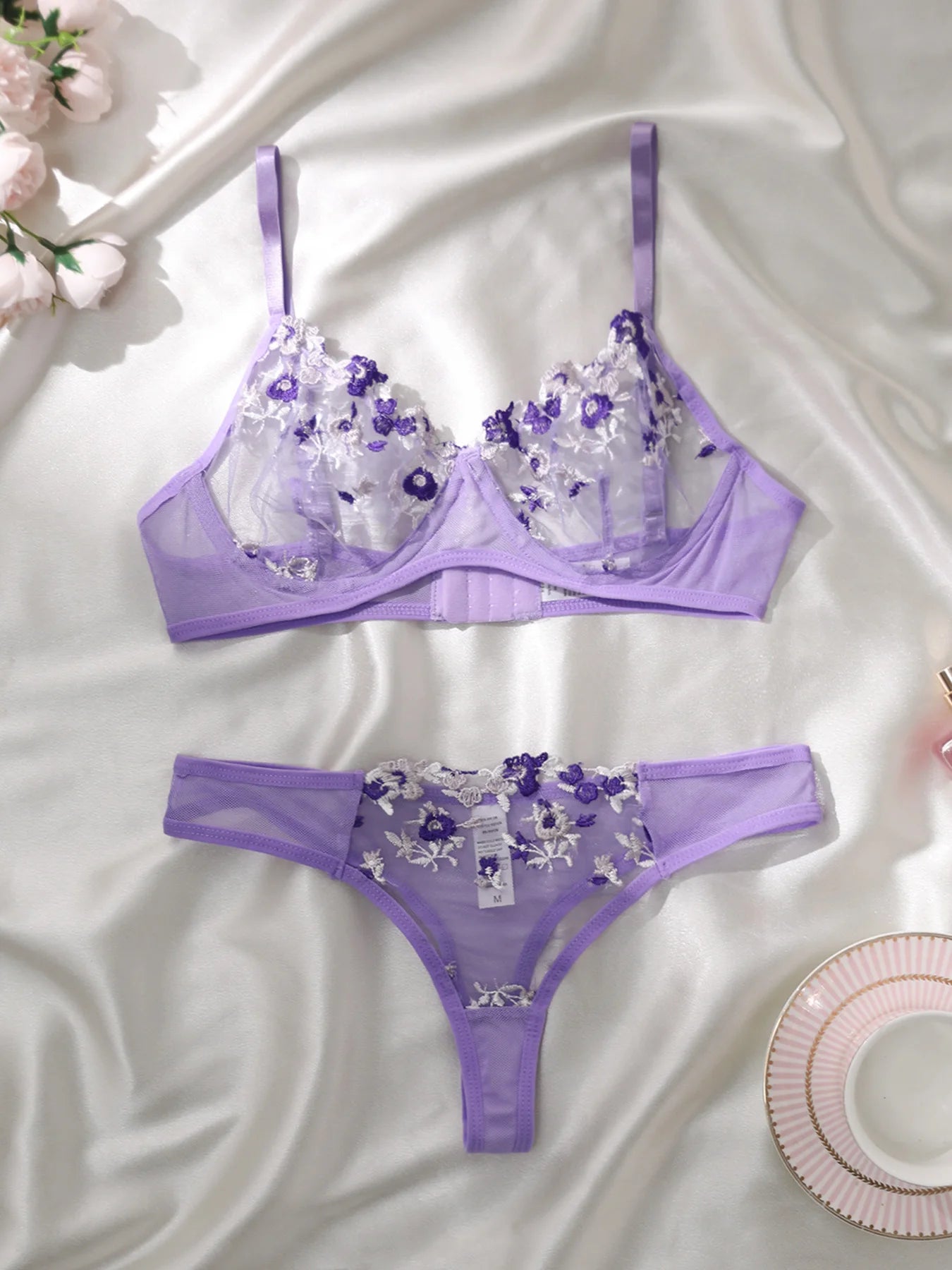 CowLost | sexy-lingerie-fancy-lace-eroticÑƒ-set-woman-2-pieces-transparent |19