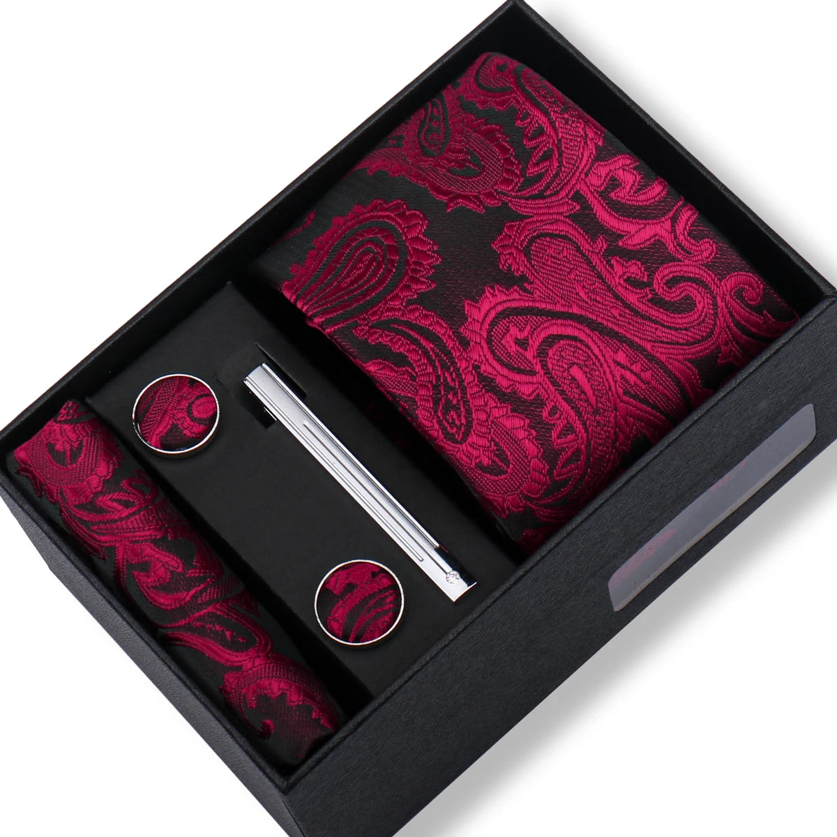 CowLost | tie-men-with-box-top-quality-business-ties-hanky-cufflink-set |73