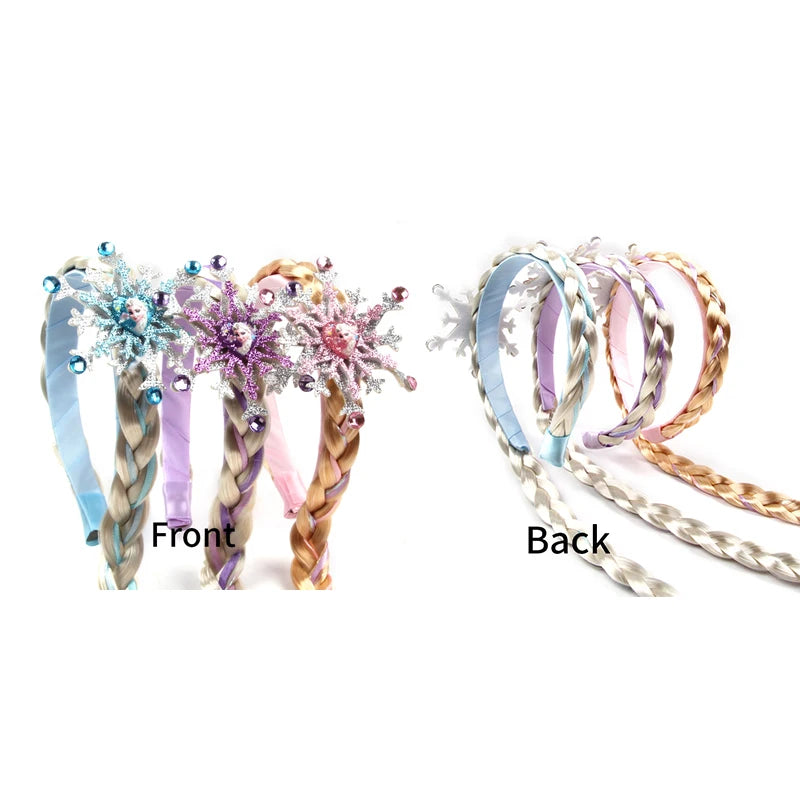 CowLost | frozen-princess-elsa-headband-snowflake-tiara-wig-braid |10