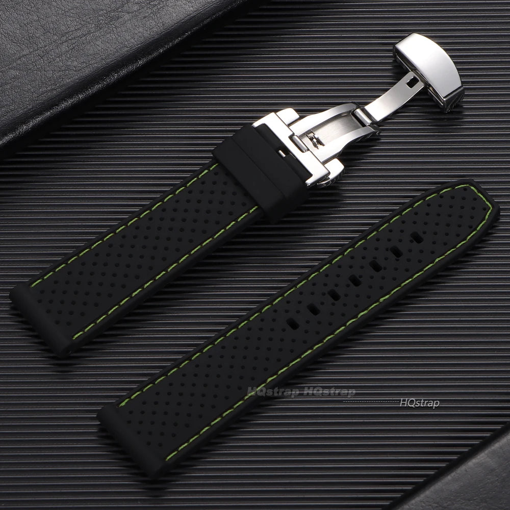 CowLost | product_id-20mm-22mm-breathable-waterproof-silicone-watch-strap-with-butterfly-buckle-for-men-and-women |14