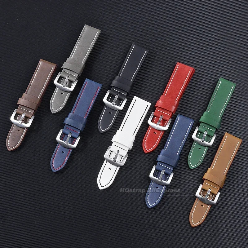 CowLost | product_id-hqstrap-genuine-leather-vintage-matte-watchband-18-24mm-for-men-women |2