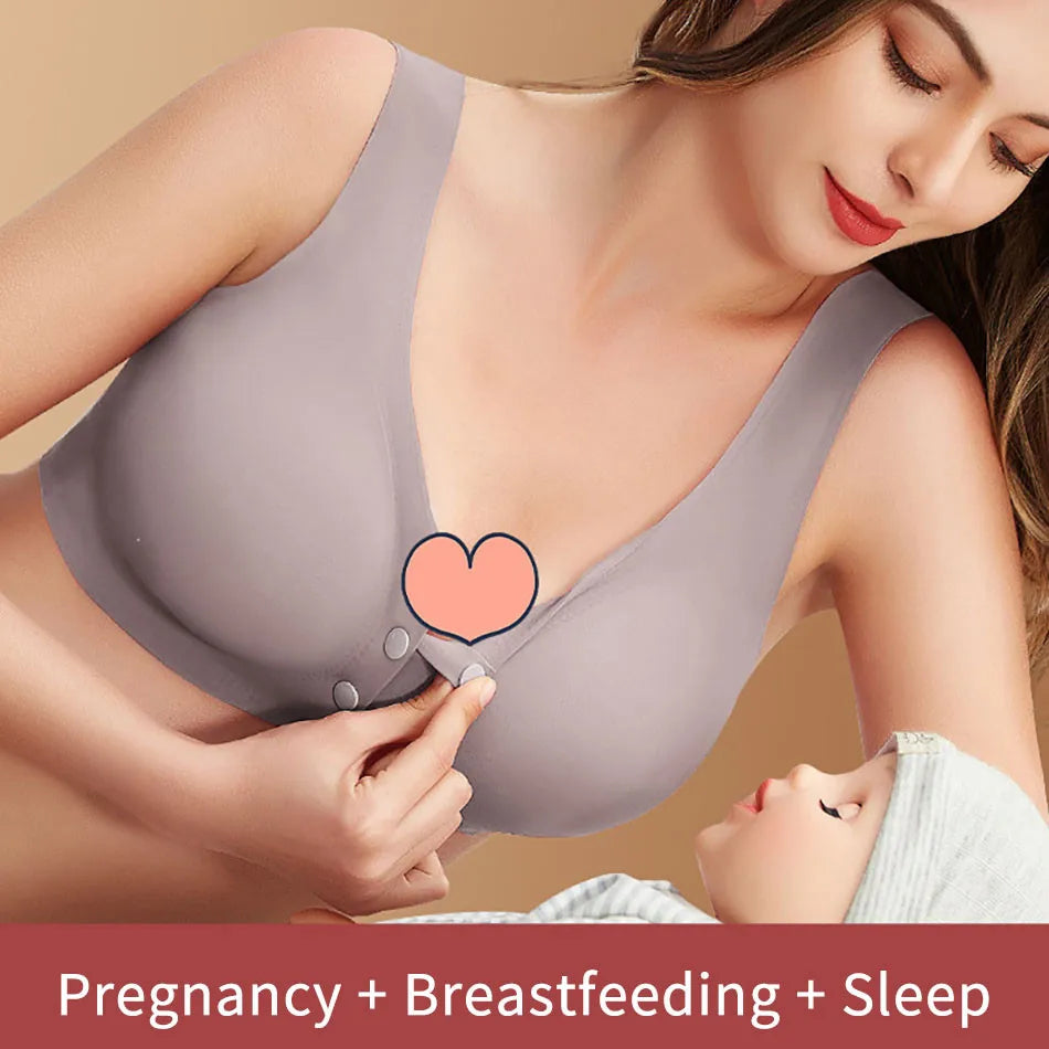 CowLost | summer-lightweight-nursing-bra-for-women-front-opening-one-piece-design-no-underwire-bralette-for-pregnancy-and-nursing-comfort |3
