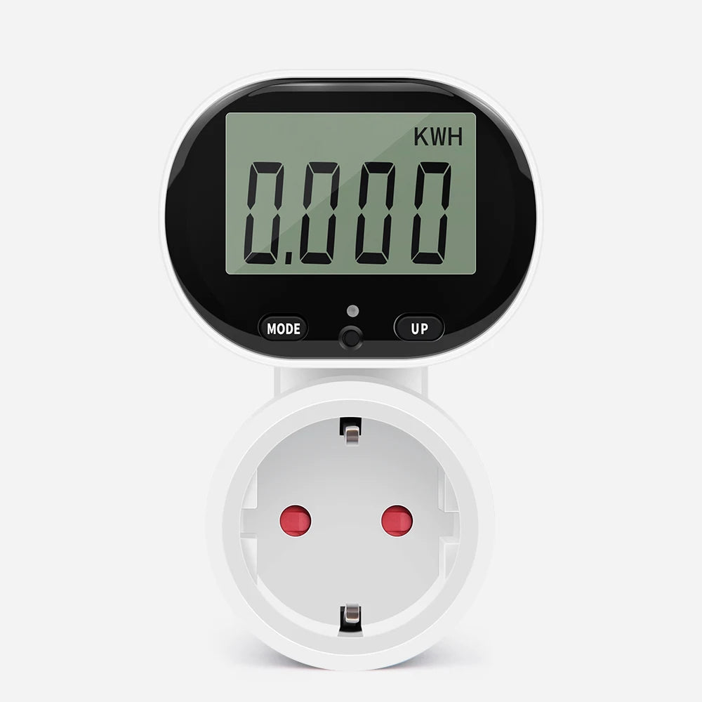 Digital LCD Energy Meter 230V Electric Wattmeter 0.00-9999.9 KWH Power Consumption Monitor
