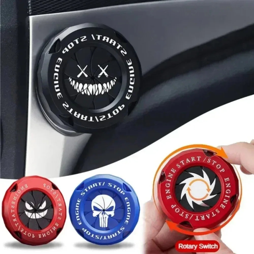 CowLost | rings-product_id-car-ignition-switch-cover-one-touch-start-button-protective-cap-ring-sticker-tool |2