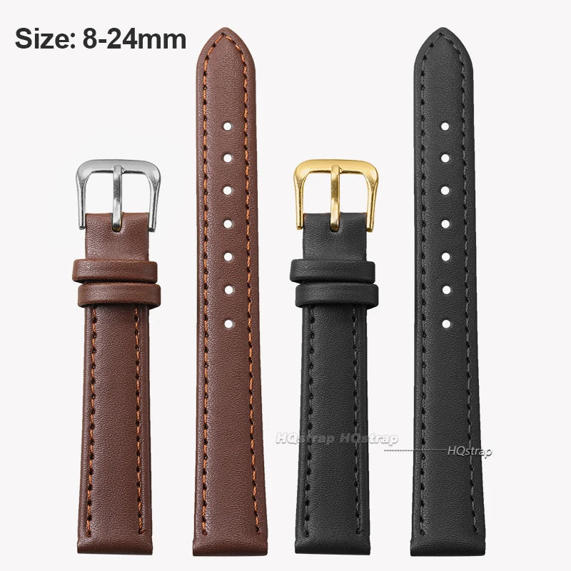 CowLost | bracelets-product_id-pu-leather-ultra-thin-soft-watchband-for-seiko-rolex-8-18mm-black-brown-strap |8