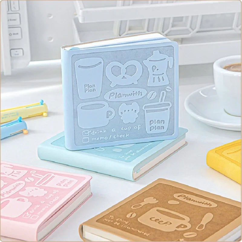 CowLost | product_id-planwith-coffee-theme-kawaii-mini-memo-pad-thick-blank-pages-for-journaling-sketching-to-do-lists |5